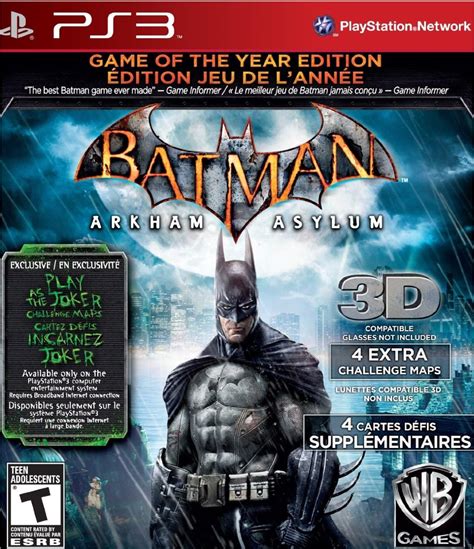 Batman Arkham Asylum: Game of the Year Edition.